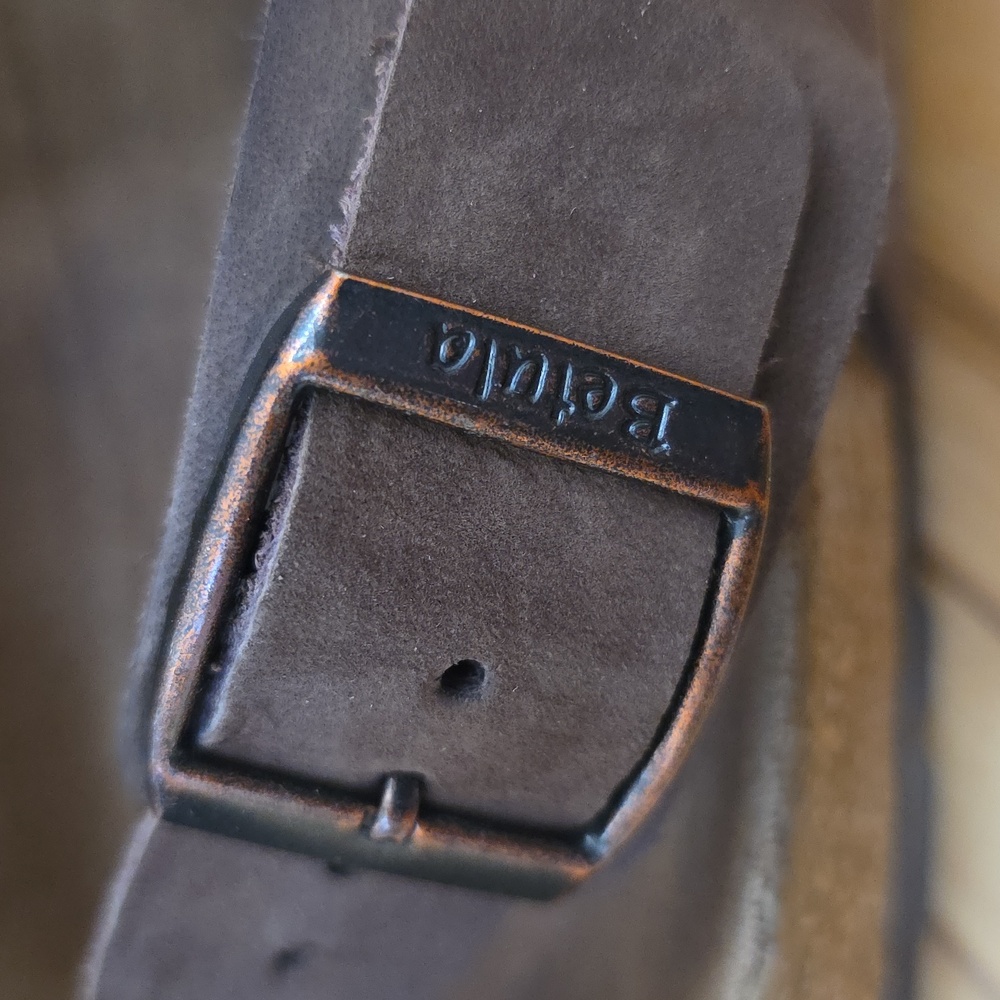 Birkenstock Betula Brown Milano Sandals Size EU 38(7-7.5) Antique Bronze Buckles - Picture 9 of 16